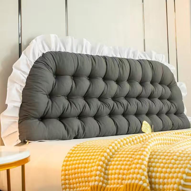 HASTHIP® Rectangular Headboard Pillow/Bed Backrest Pillow/Long Support Pillow for Reading,Bed Bolster Lumbar Cushion (100cm x 13cm x 51cm) HASTHIP® Rectangular Headboard Pillow/Bed Backrest Pillow/Long Support Pillow for Reading,Bed Bolster Lumbar Cushion (100cm x 13cm x 51cm)